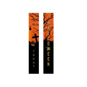 EUROPALMS Halloween Banner, Haunted House, Set of 2, 30x180cm