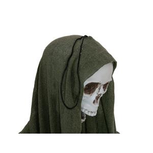 EUROPALMS Halloween Figure Skeleton with green cape, animated, 170cm