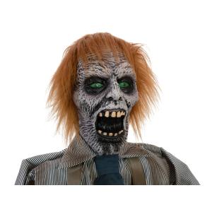 EUROPALMS Halloween Figure Zombie with chainsaw, animated, 170cm