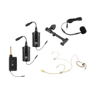 OMNITRONIC Set FAS TWO + 2x BP + Headset + Acoustic guitar microphone 660-690MHz