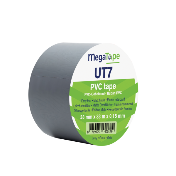 PVC Tape UT7 Colore grigio, 38 mm/33 m