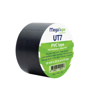 PVC Tape UT7 Colore nero, 19 mm/20 m