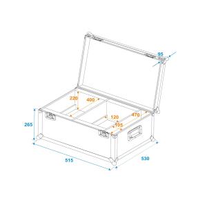 ROADINGER Flightcase 2x LED CLS-18 QCL RGB/WW