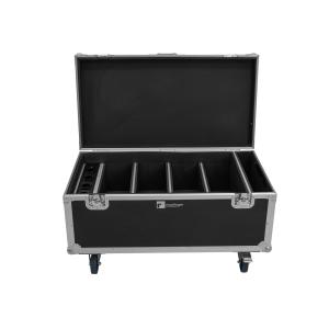 ROADINGER Flightcase 4x AKKU Multiflood IP 8x10W RGBW Wash CRMX with charging function