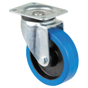 Swivel Blue wheel 125 mm - senza freno