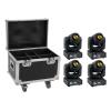 EUROLITE Set 4x LED TMH-17 Spot + Case with wheels