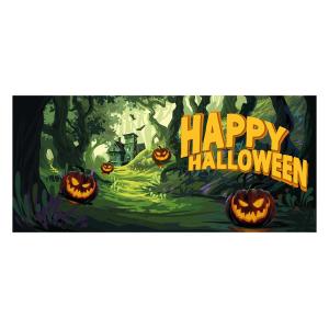 EUROPALMS Halloween Banner, Haunted Forest, 400x180cm