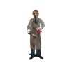 EUROPALMS Halloween Figure Zombie with chainsaw, animated, 170cm