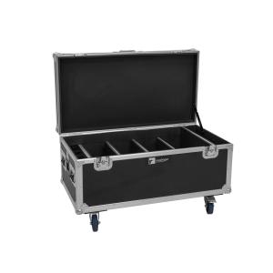 ROADINGER Flightcase 4x AKKU Multiflood IP 8x10W RGBW Wash CRMX with charging function