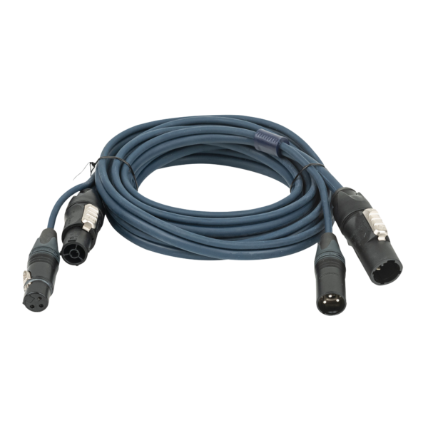 FP-13 Hybrid Cable - PowerCON True1 & 3-pin XLR DMX & Power - 150 cm