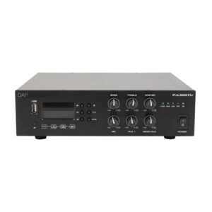 PA-380TU 80 W 100 V Amplifier Bluetooth 5.0, USB, microfono (jack da 6,3 mm), AUX (RCA) e radio FM