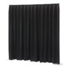 P&D Curtain Molton 300 g/m² Colore nero - 330 x 250 cm (L x H) - plissettato