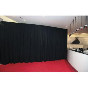 P&D Curtain Molton 300 g/m² Colore nero - 330 x 250 cm (L x H) - plissettato