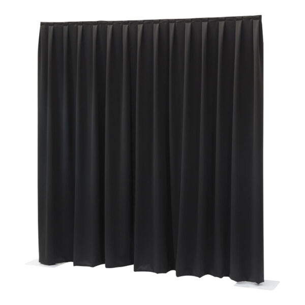 P&D Curtain Molton 300 g/m² Colore nero - 330 x 250 cm (L x H) - plissettato