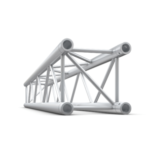 Pro-30 Square F Truss - T-Cross + Down 4-way - 50 cm QLF40sp - 90Â° corner - silver - F