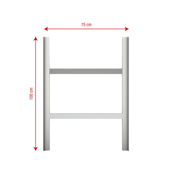 SET Frame - H Module 100 x 75 cm (A x L) - pezzo di estensione