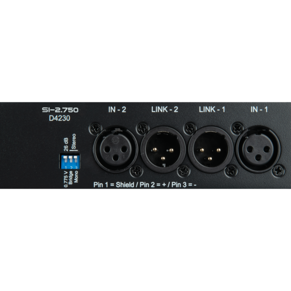 SI-2.750 Amplificatore da installazione 2x 750 W