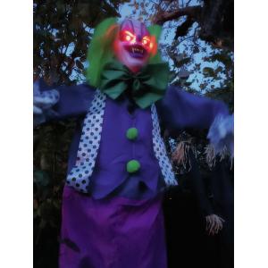 EUROPALMS Halloween Figure Clown Charly, animated, 164cm