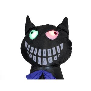 EUROPALMS Halloween Inflatable Figure Cat with Pumpkin, 183cm